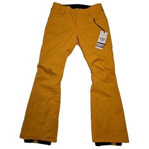 Billabong Ski Snowboard Pants Womens M Terry Yellow 10K Waterproof Insulated